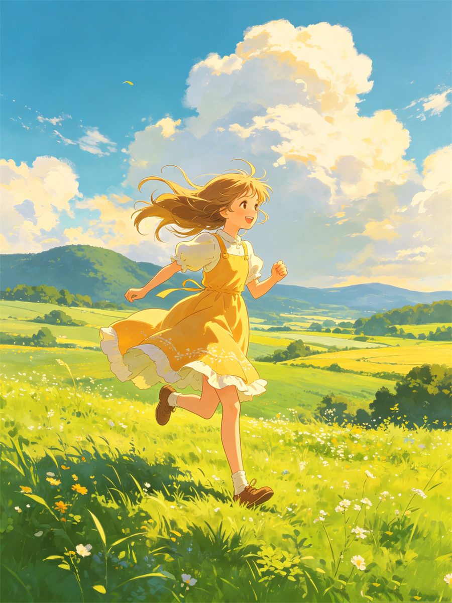 Studio Ghibli pastoral effect