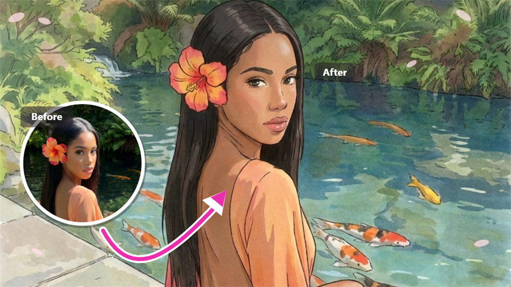 Bring a Dreamy Anime Mood to Your Photo