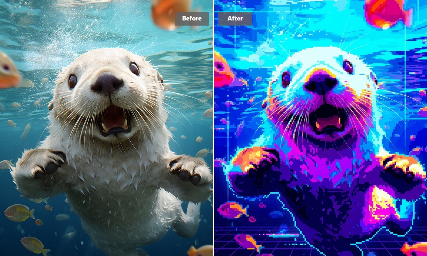 複数のプロジェクトでピクセルアートを作成する