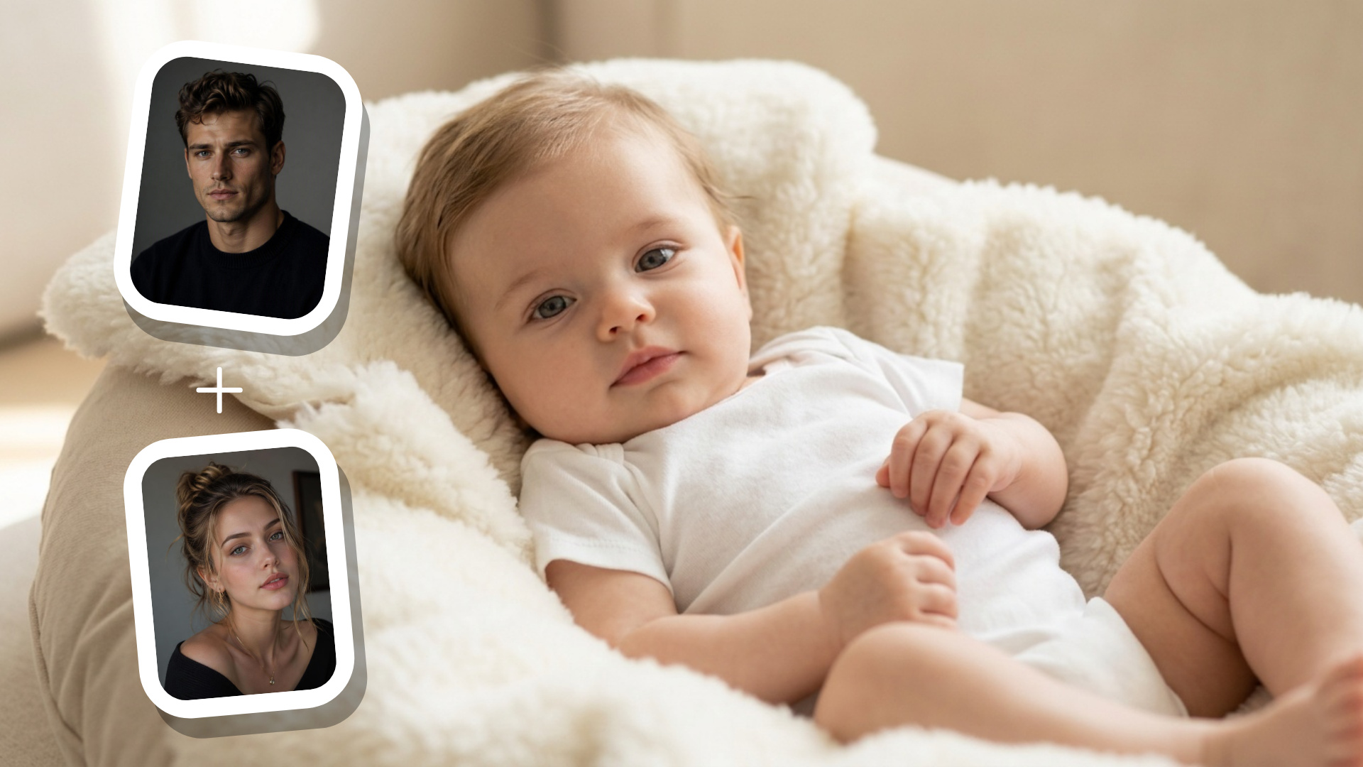 From Two Portraits to a New Baby Image