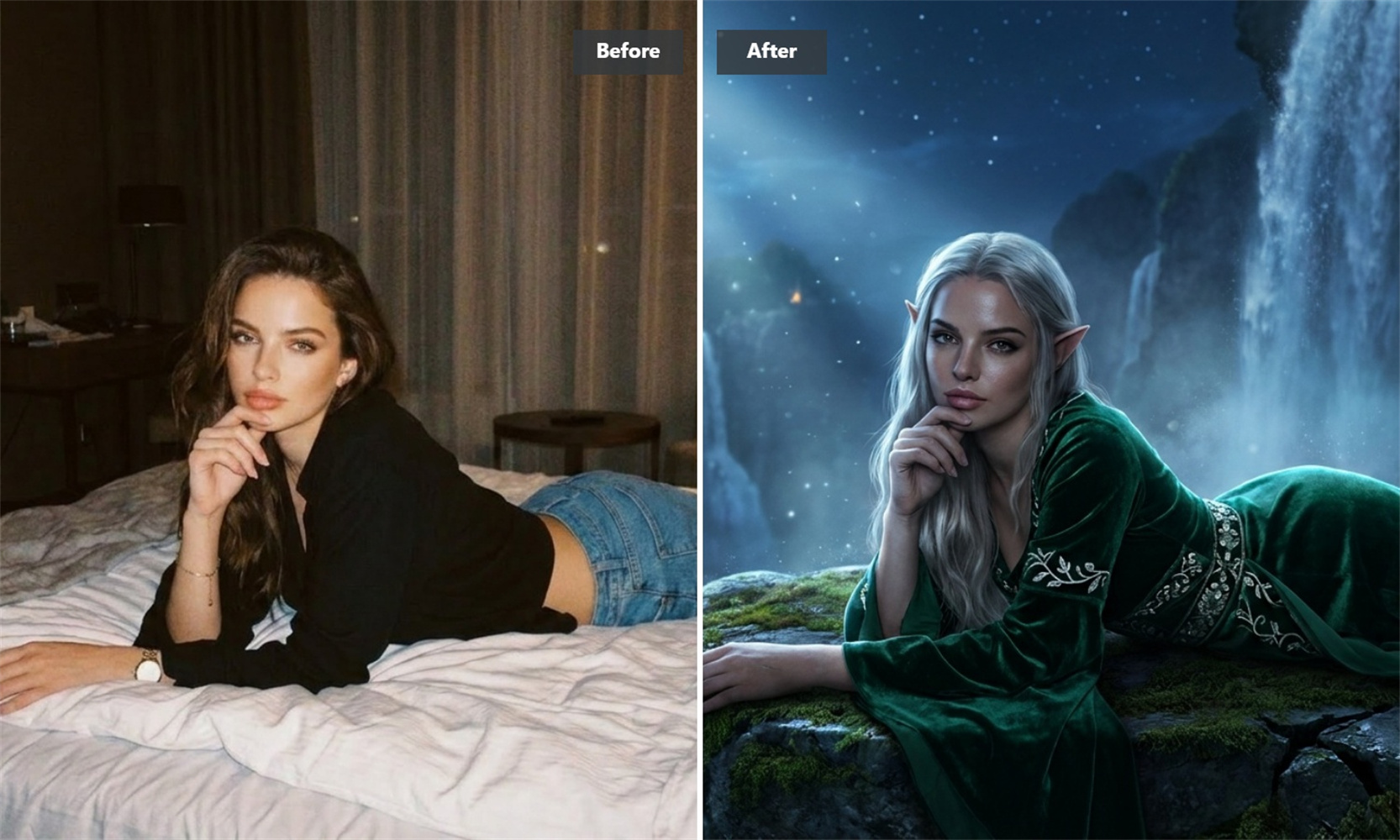 Photo-to-Elf Transformation