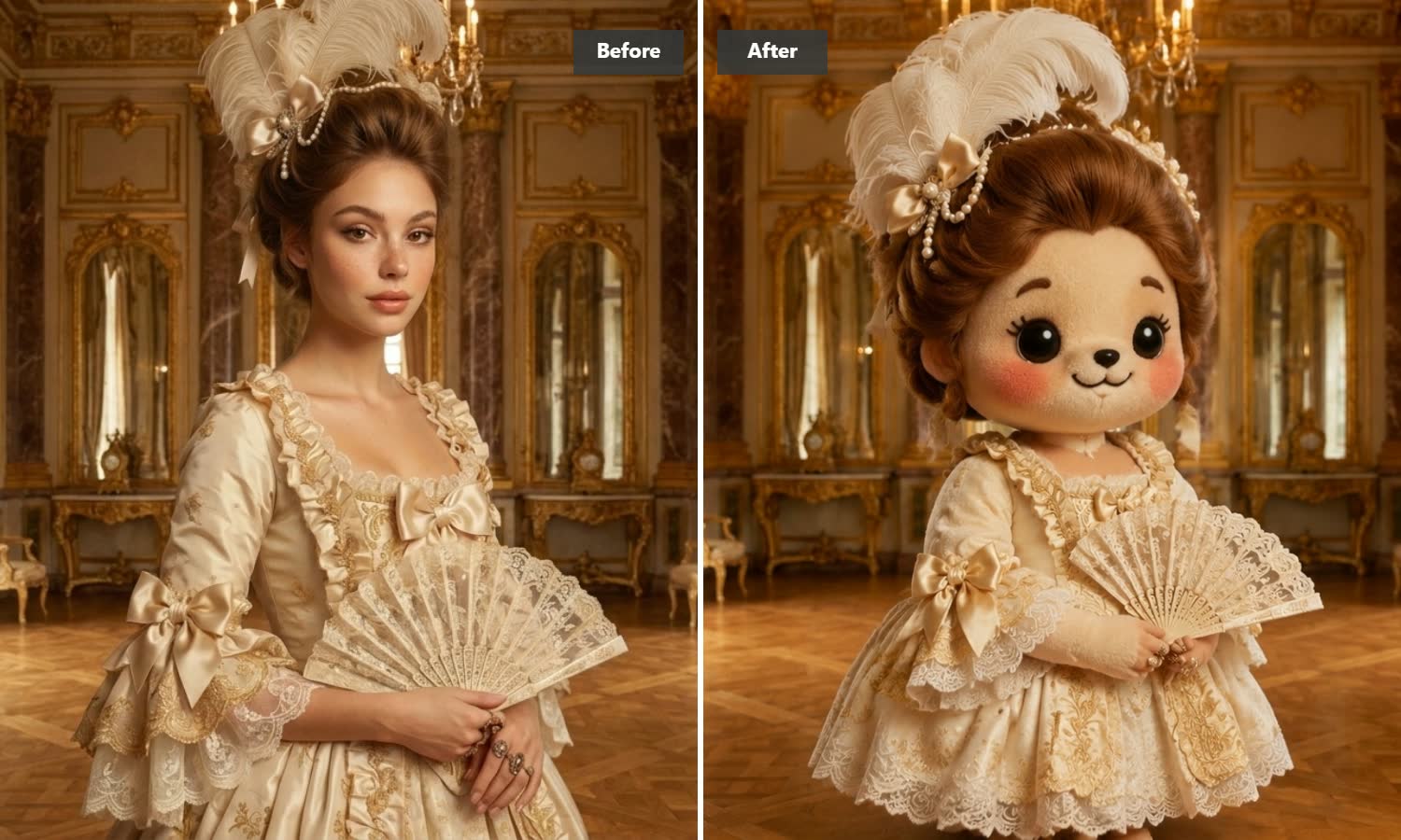 From character sketch to realistic plushie mockup