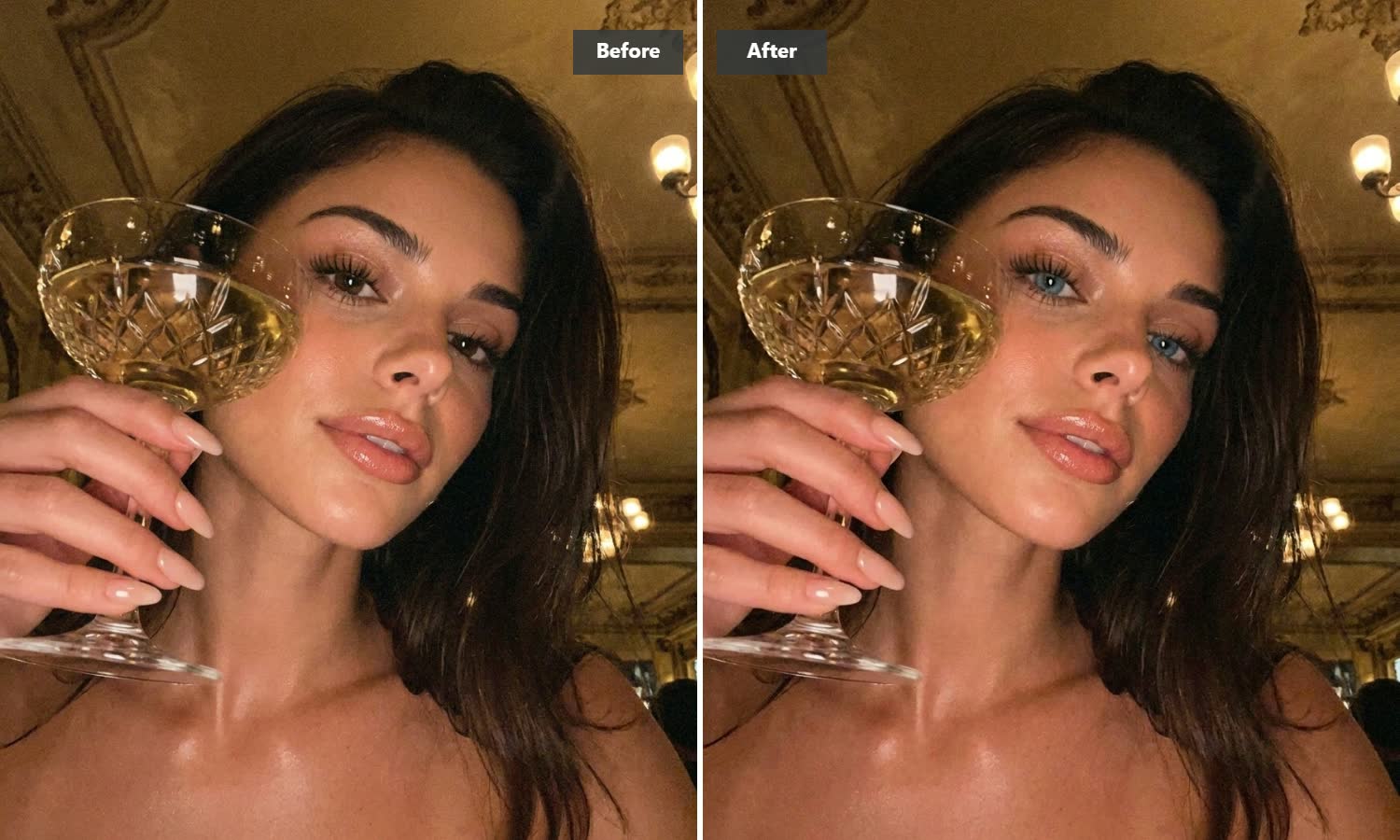 Virtual contact lens test before you buy