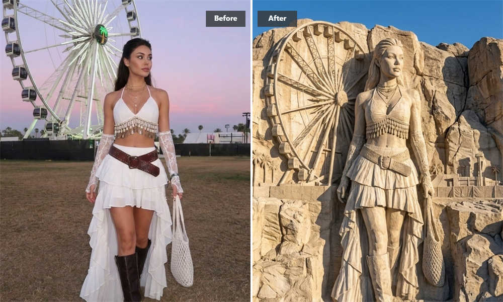 Create a Historic-Style Portrait Beside Iconic Figures