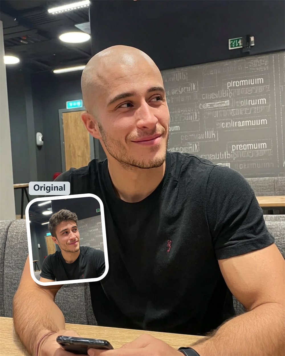 Filtre AI pour cheveux dégarnis