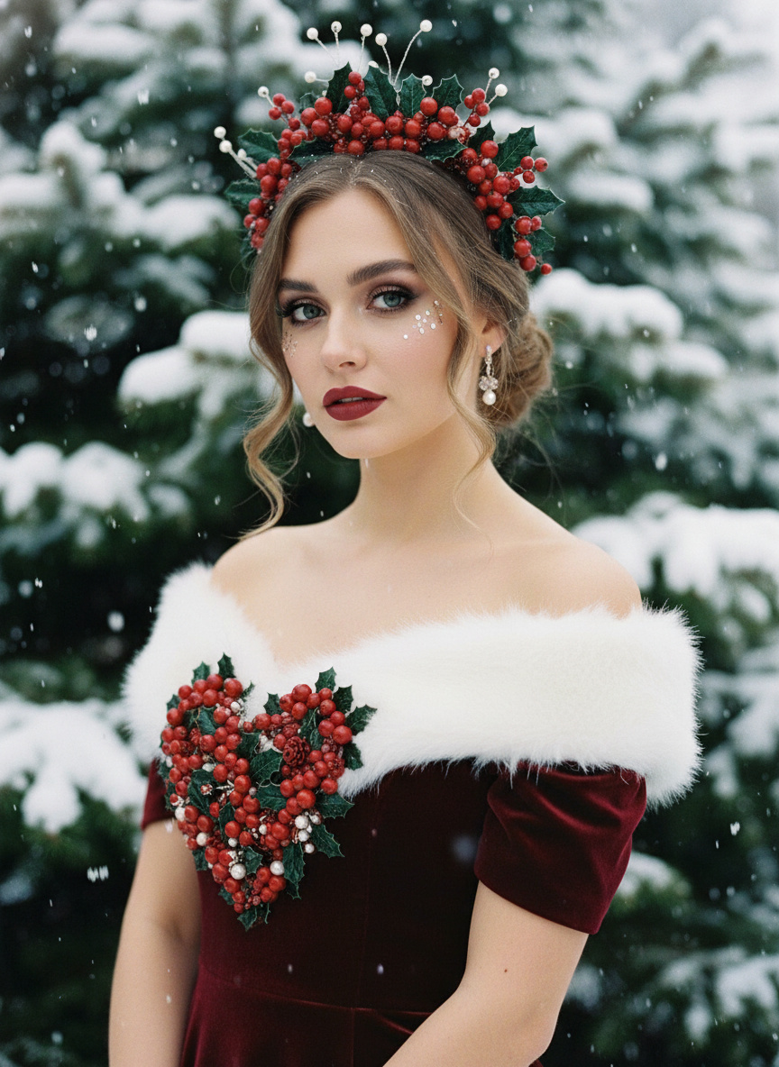 KI-Weihnachtsschnee