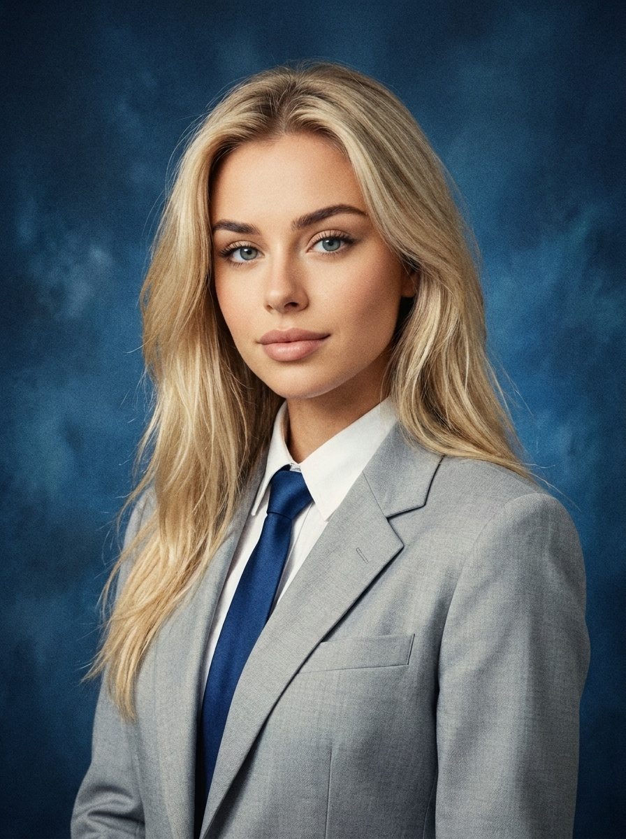 American-style ID photo