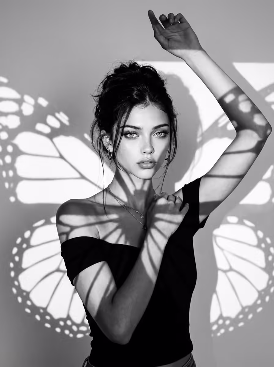B&W Butterfly