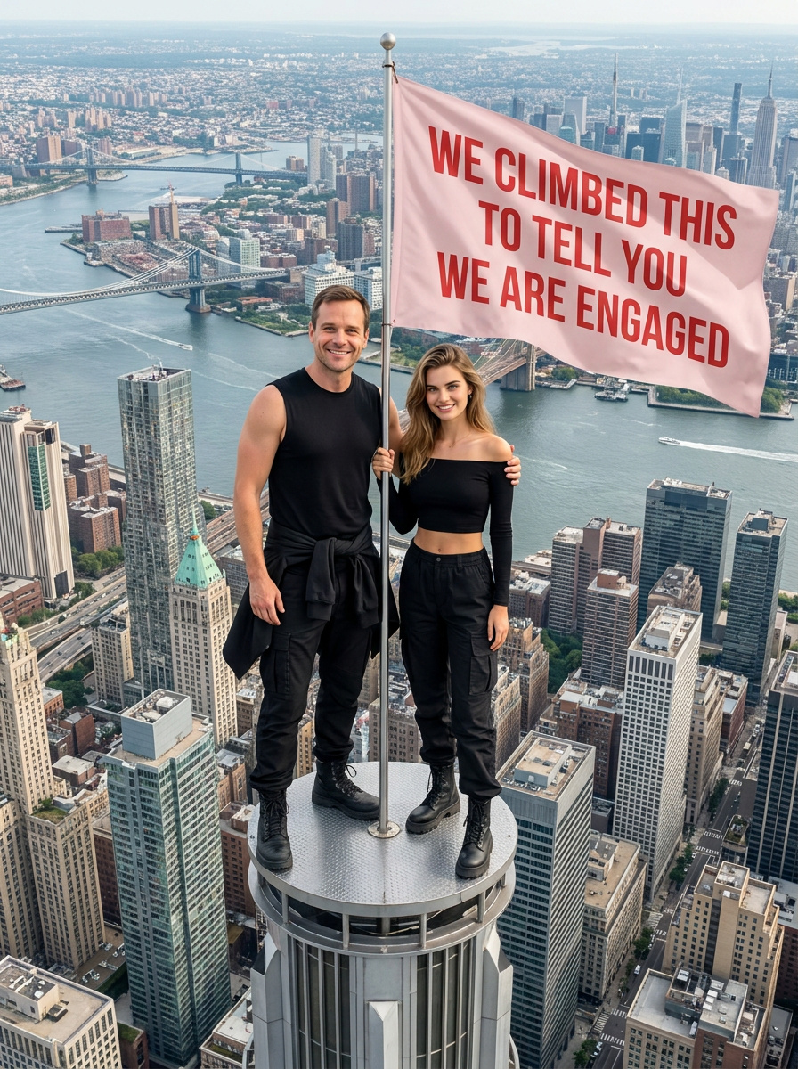 Empire State Building Engagement Poster Generator
