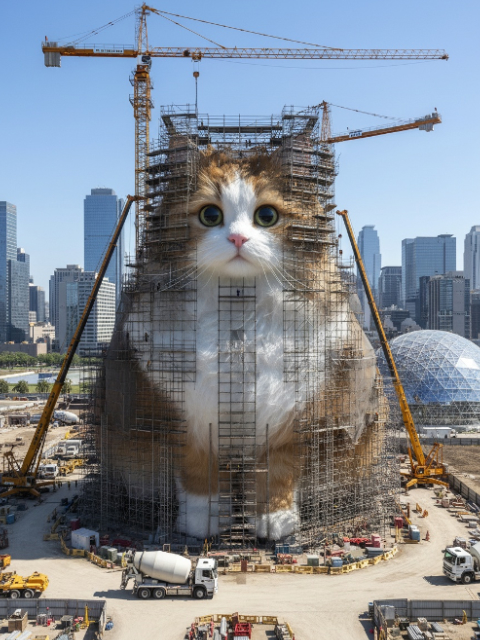 Giant figurine