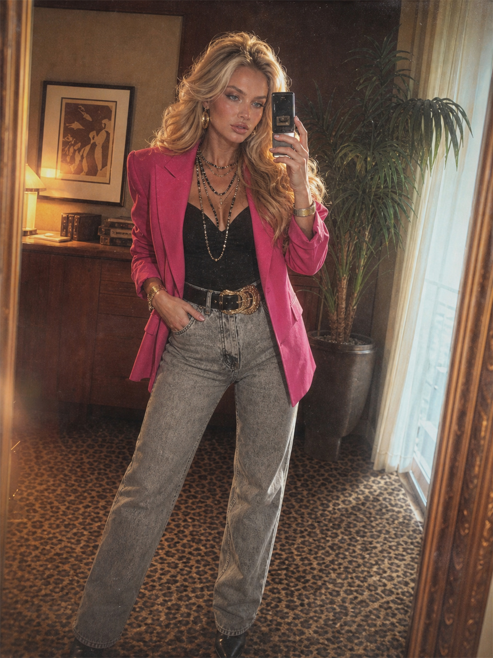 Glamorous Retro Selfie