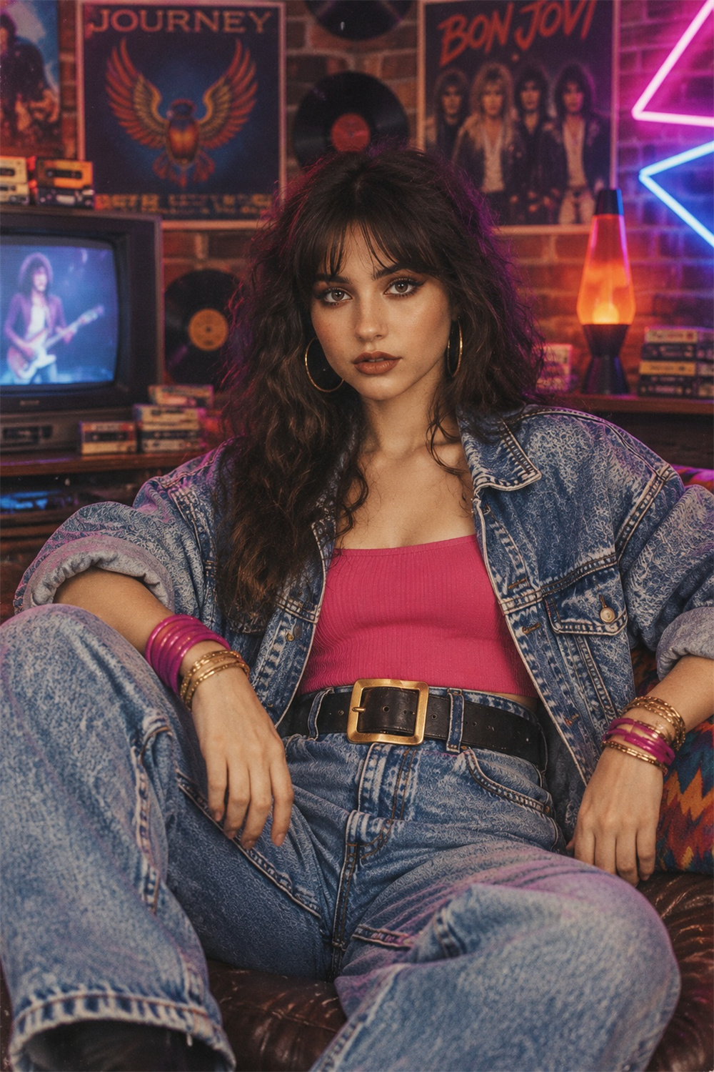 Retro Denim Pop