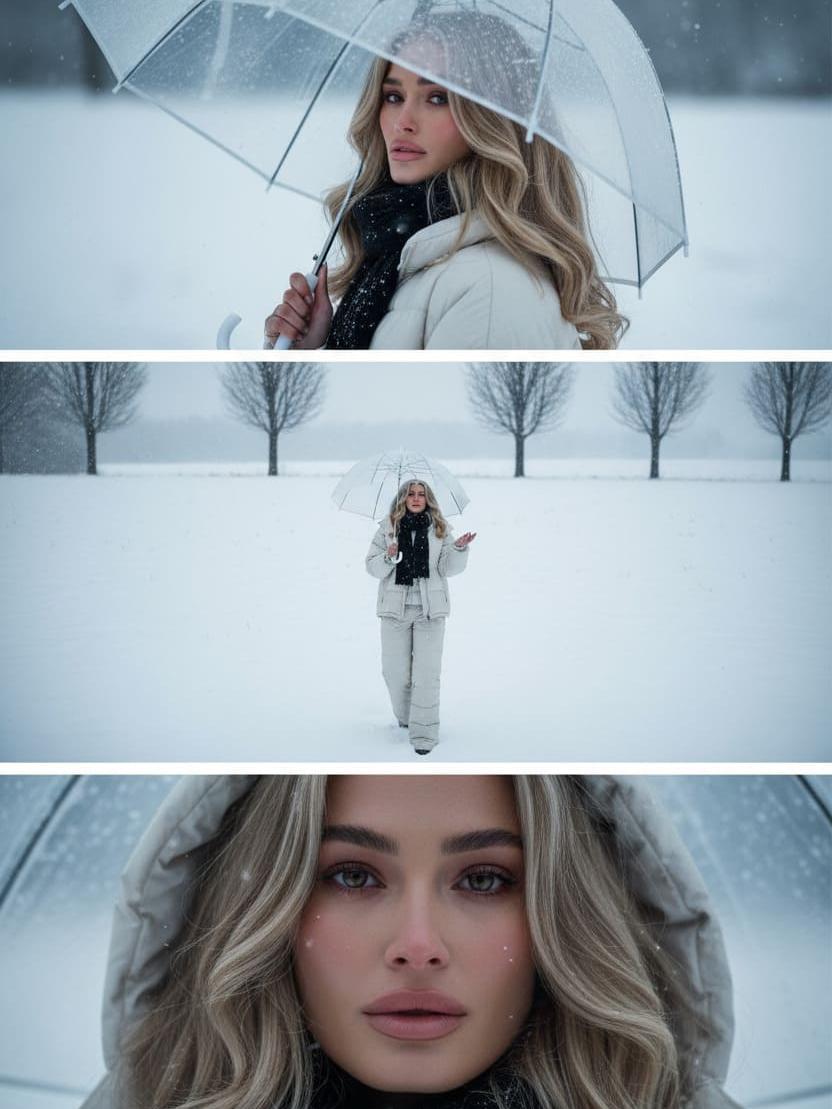 Snow Scene Tri-Puzzle